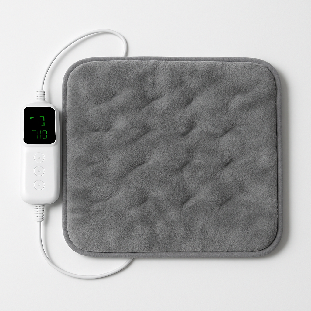 Comfort Cove - Heated Foot Warmer Pad (Soft Plush Electric Heating Mat for Home and Office)