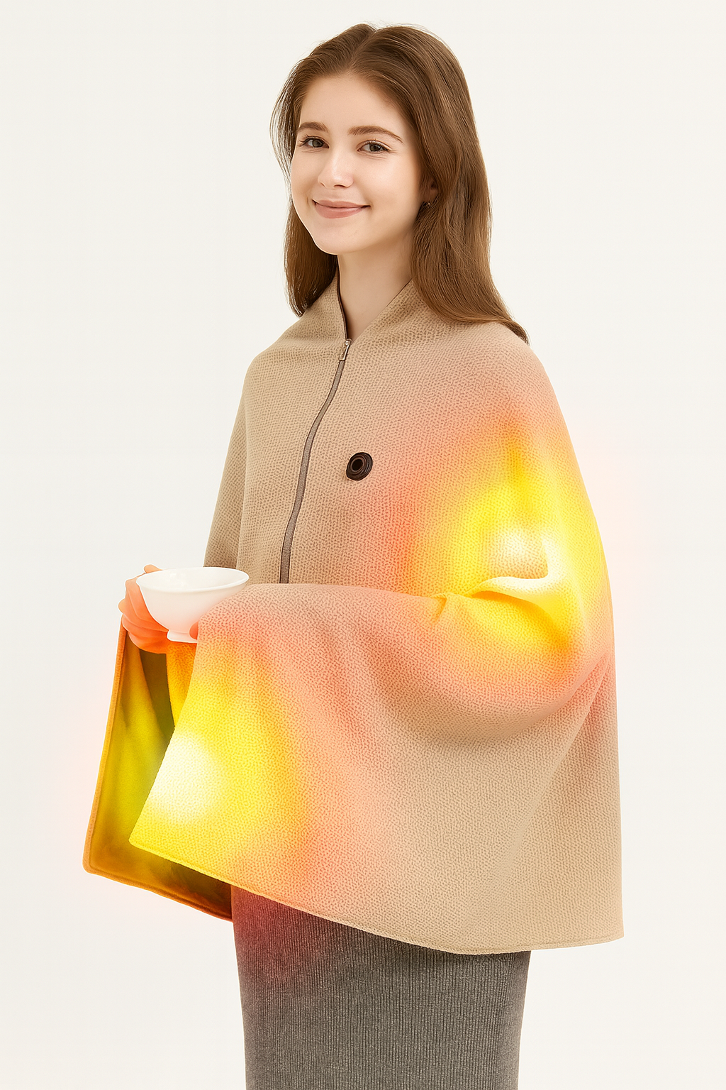 Comfort Cove - Wearable Electric Blanket (USB 3-Level Heating | Home • Office • Outdoor)