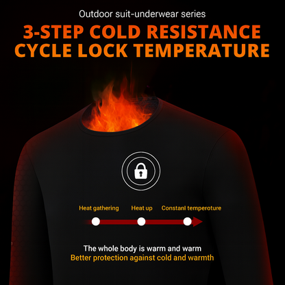 Comfort Cove - Ski Thermal Heated Underwear Set (Unisex Electric Heating Base Layer for Winter Sports & Extreme Cold)