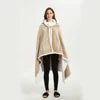 Comfort Cove - Oversized Korean-Style Fleece Shawl Blanket Hoodie (Premium Wearable Blanket for Home, Lounge & Festivals)