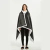 Comfort Cove - Oversized Korean-Style Fleece Shawl Blanket Hoodie (Premium Wearable Blanket for Home, Lounge & Festivals)