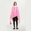 Comfort Cove - Oversized Korean-Style Fleece Shawl Blanket Hoodie (Premium Wearable Blanket for Home, Lounge & Festivals)