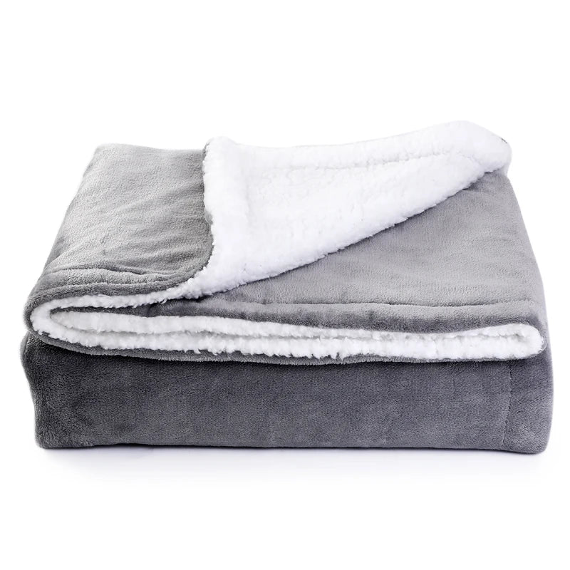 Comfort Cove - Ultra-Soft Flannel Electric Throw Blanket  (Constant Temperature Heated Throw, Travel & Home Friendly)