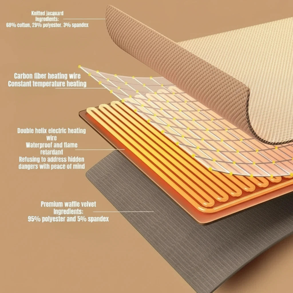 Comfort Cove - Wearable Electric Blanket (USB 3-Level Heating | Home • Office • Outdoor)