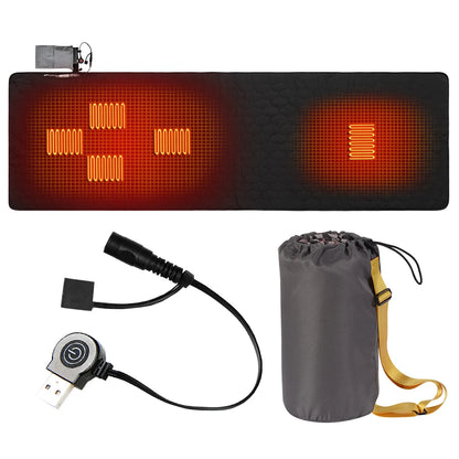 Comfort Cove - USB Heating Sleeping Mat (7-Zone Heated Mattress, Adjustable Temp for Camping & Home)