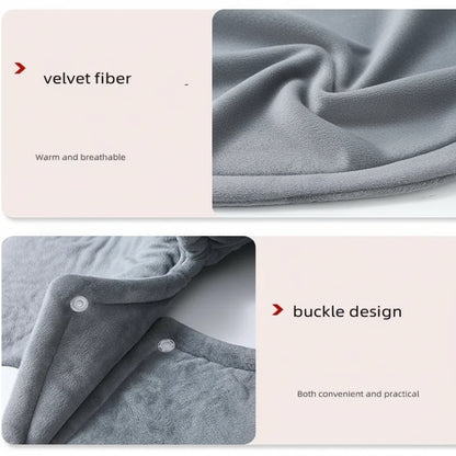 Comfort Cove - Electric Heated Shawl Blanket for Neck, Shoulders & Back (Grey, Washable & Cozy)