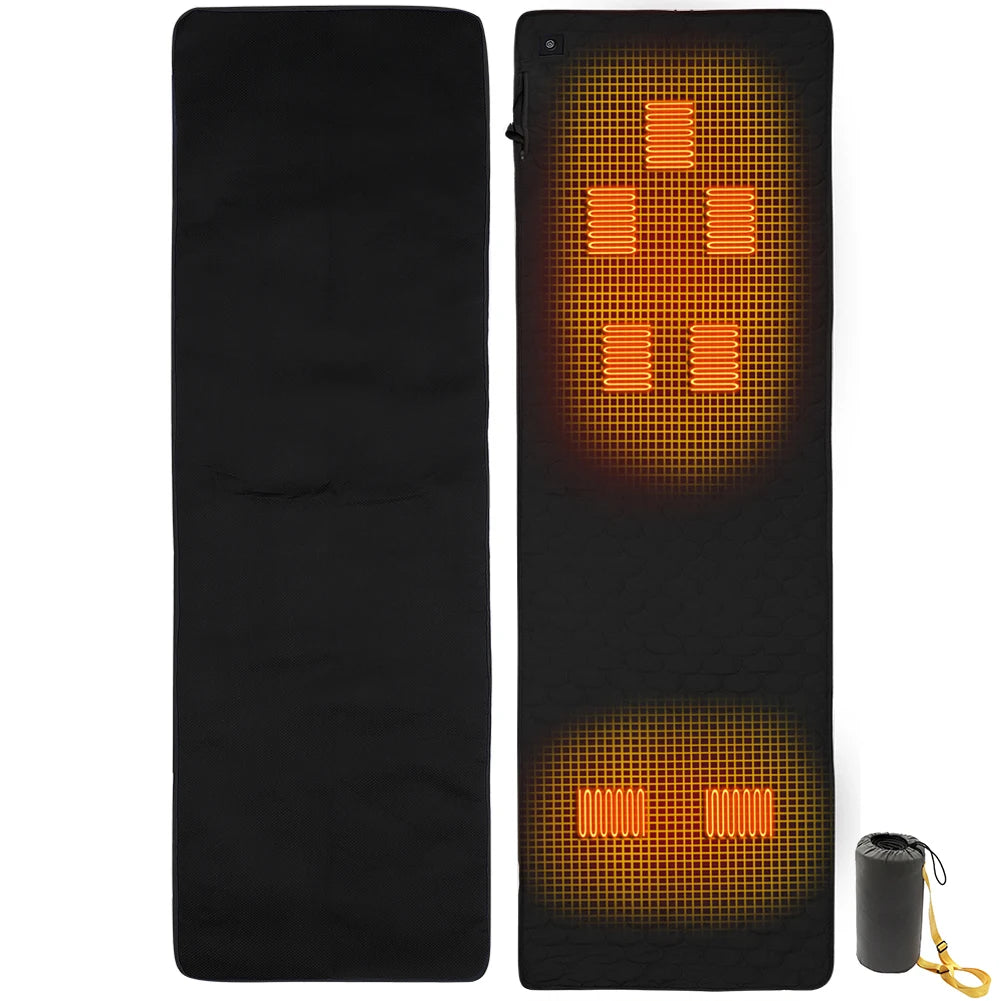Comfort Cove - USB Heating Sleeping Mat (7-Zone Heated Mattress, Adjustable Temp for Camping & Home)