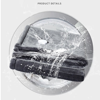 Comfort Cove - Ultra-Soft Flannel & Lambswool Heated Throw Blanket  (9-Level Rapid Warmth with 4-Hour Timer & Intelligent Safety Protection)