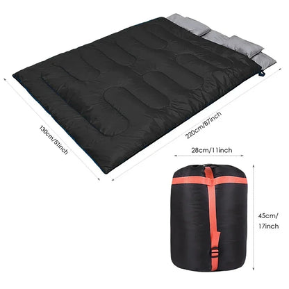Comfort Cove - 2-Person Portable Winter Electric Heating Sleeping Bag (USB/Type-C Interface)