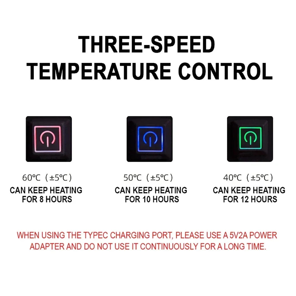 Comfort Cove - 2-Person Portable Winter Electric Heating Sleeping Bag (USB/Type-C Interface)