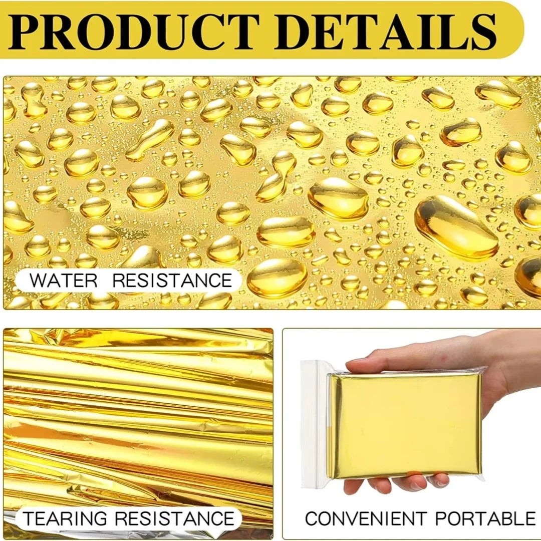 Comfort Cove – Portable Outdoor Emergency Survival Blanket (Reflective Insulation 130 × 210 cm)