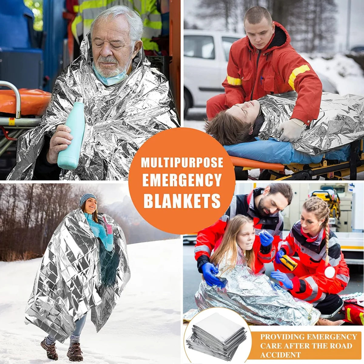 Comfort Cove – Portable Outdoor Emergency Survival Blanket (Reflective Insulation 130 × 210 cm)