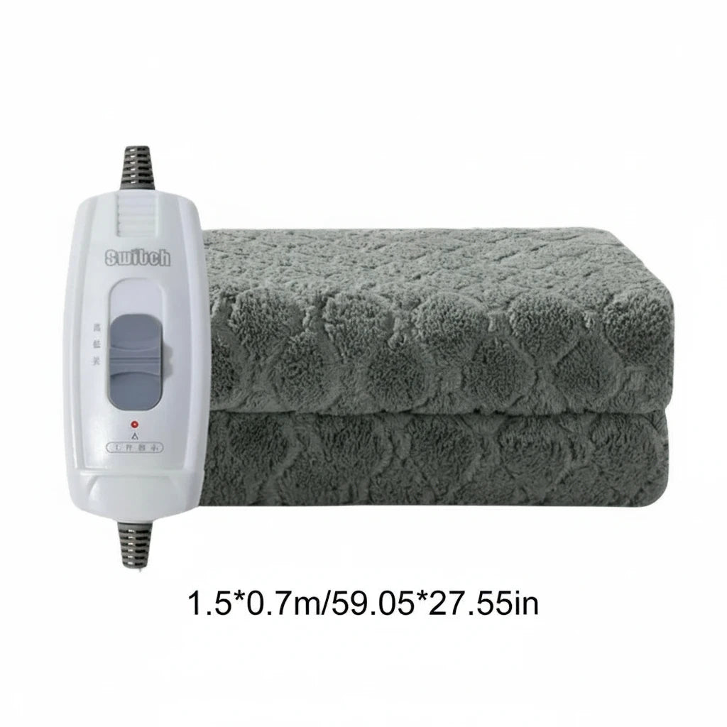 Comfort Cove - Plush Electric Blanket (Ultra-Soft Heated Mat with Adjustable Temperature & Safety Auto-Off)