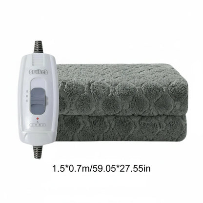 Comfort Cove - Plush Electric Blanket (Ultra-Soft Heated Mat with Adjustable Temperature & Safety Auto-Off)