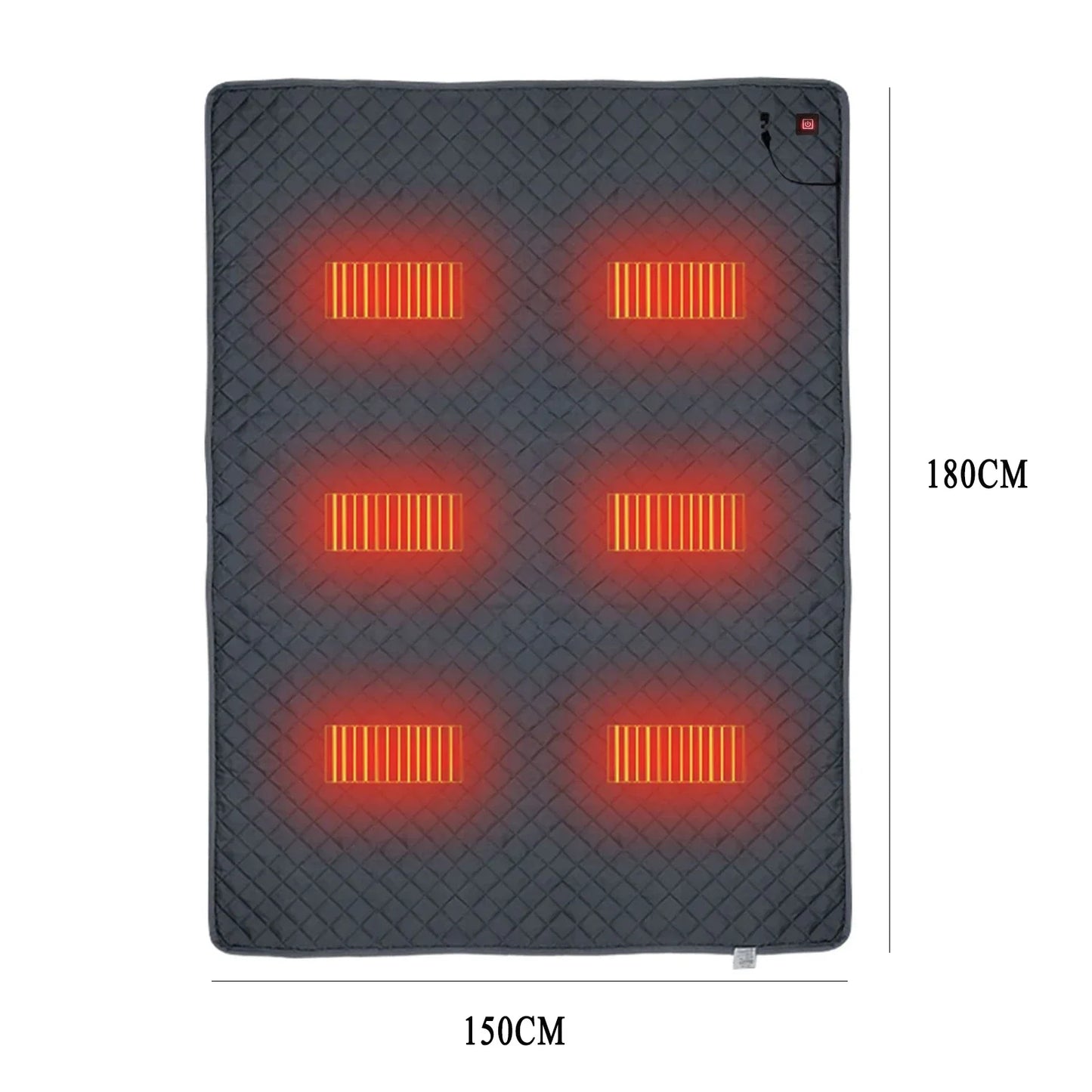 Comfort Cove - 2-Person Portable Winter Electric Heating Sleeping Bag (USB/Type-C Interface)